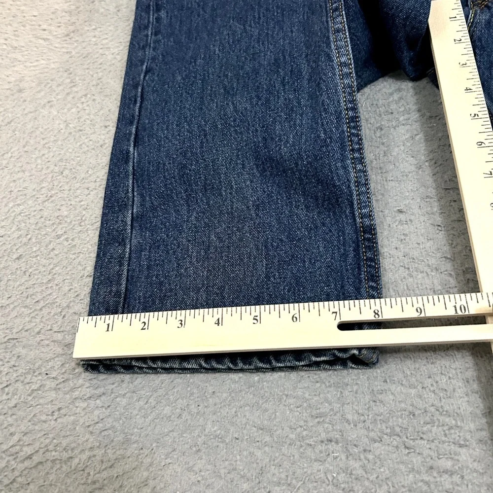 Levis Jeans Mens 36x32‎ Blue Denim 505 Regular Straight American Work Wear Dark
